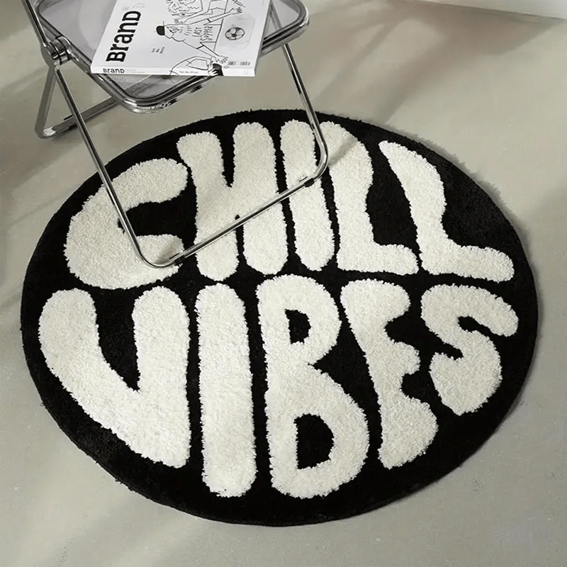 Streetwear Brand Rugs - Tappeto rotondo con design a lettere