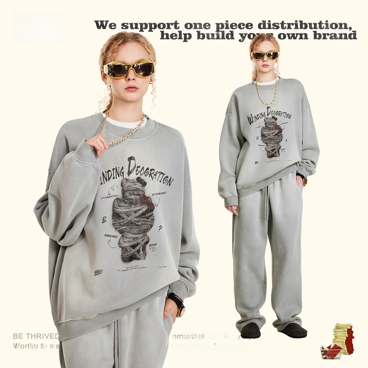 Felpa con cappuccio in cotone  - Streetwear Brand With K recensione e prezzo