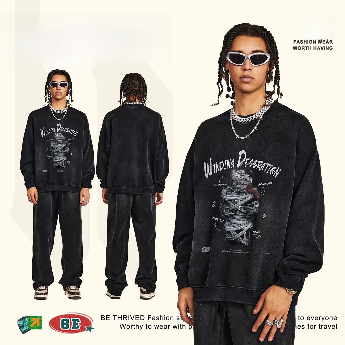 Felpa con cappuccio in cotone  - Streetwear Brand With K recensione e prezzo