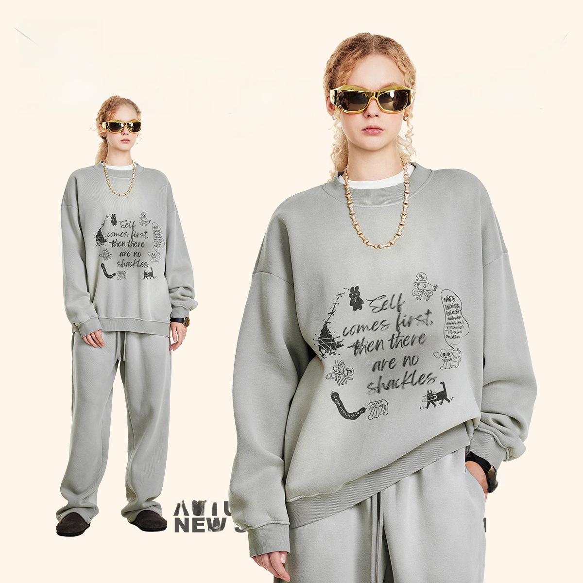 Felpa Oversize da Uomo con Col - Streetwear Brand With K recensione e prezzo